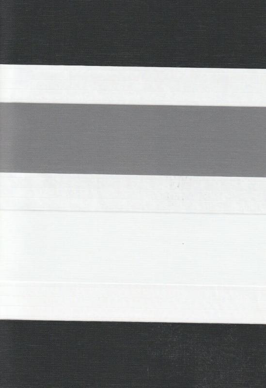 Рулонные шторы день-ночь для проема Салерно, серый 2002